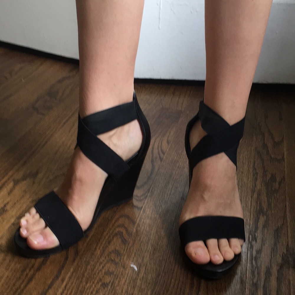 BCBG wedge sandals